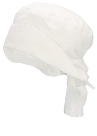 Sterntaler Mädchen Nackenschutz Papertouch Hut, Weiss, 55