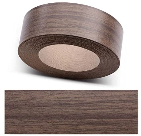ben+camilla.com Kantenumleimer zum Aufbügeln | Nussbaum 30 mm x 5 m Rolle (glatt matt) | Premium Qualität für professionelle Ergebnisse | Kantenschutz