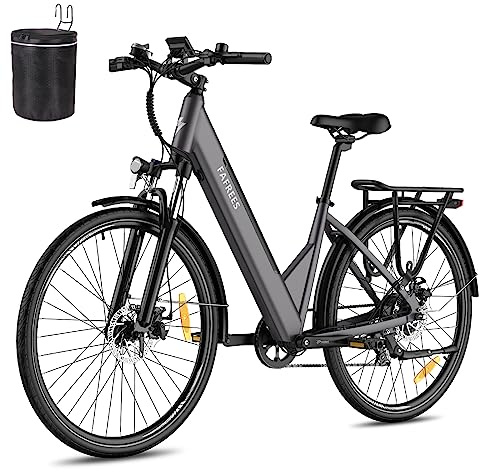 [ Officiell ] Fafrees F28 PRO Citybie E Bike män 27, 5 tum 14, 5 Ah batteri, e-cykel mountainbike 250 W, damer elcykel med bromsljus, cykel pedelec 3, 5 tums LCD-display app, 27.5 inches