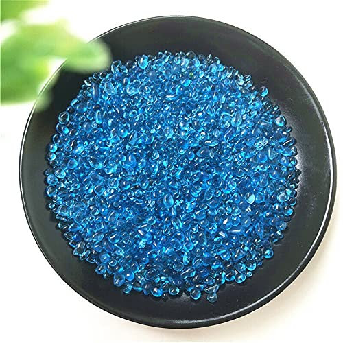 50g 2-5mm K5 Mare Blu Vetro Ghiaia Smalto Pietra Roccia Lucida Acquario Campione Cristalli for Artigianato