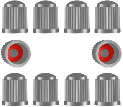 Tapones de válvula de neumático, 10 unidades, plástico, para vástago de coche, bicicleta, camión, con junta tórica para SUV
