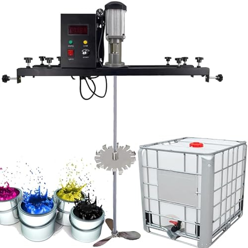 Mezclador De Pintura Neumático Mezclador De Concreto Portátil, Mezclador De Pintura Y Mortero, Mezclador De Pintura De Barril De Tanque, Máquina Agitadora De Pintura De 980 W, 0-1000 Rpm(Color:Package