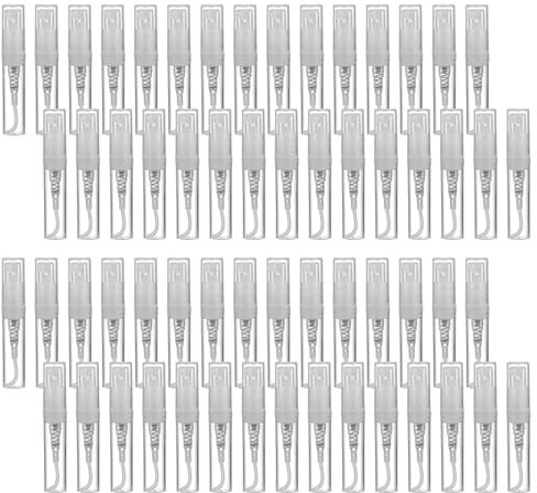 Luabue 60 Pezzi Mini Flaconi Spray Vuoti da 3 ml Trasparenti Bottigliette Spray Vuote Flacone di Nebulizzatore in Plastica Bottiglie Spray Campione Portatile Riutilizzabili Per Profumo Liquido