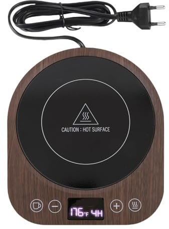 Salduola di Tazza di Riscaldamento Rapido, Display a LED Smart Auto Shut Off Cup Warter Plave per Bevande di Latte da tè Al caffè (Spina europea)