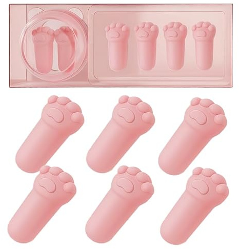 6 Carino zampa di gatto spugna Tappi Per Le Orecchie, Tappi Orecchie Dormire,morbido, Rimbalzo Lento, può Riduzione del efficacemente Rumore,Ideale per riposo, concentrazione e tempo libero(rosa)