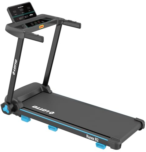 Tapis Roulant Elettrico Lotto Runex R2, Pieghevole 100%, 2 HP, Velocità 1–14 km/h, Inclinazione 2 Livelli, Superficie 105×40 cm, Console LED, Bluetooth FitShow/Kinomap/Zwift, 12 Programmi, Max 100 kg