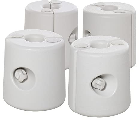Outsunny 4 x Gewichte Pavillon Standfuß Standsicherung Partyzelt Befüllung mit Wasser/Sand PE ∅24xH25cm