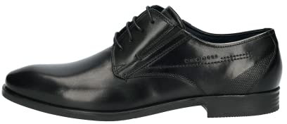 bugatti Savio Evo, Zapatos de Cordones Derby Hombre, Negro, 47 EU