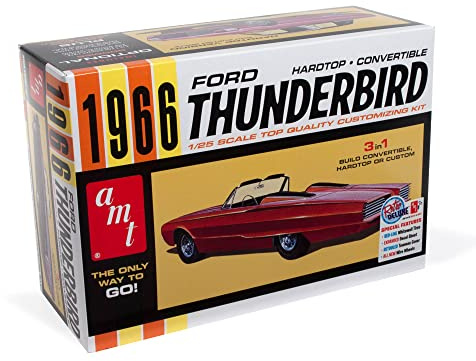 AMT AMT1328/12 1/25 1966er Ford Thunderbird Hardtop modellbyggsats, flerfärgad