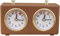 Horloge d'échecs - Analogique - Compte à rebours mécanique - Horloge d'échecs analogique - Horloge d'échecs professionnelle - Minuteur de compétition en bois international - Pour tournoi - Jeu de
