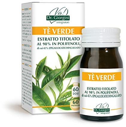 Dr Giorgini TE' VERDE ESTRATTO TITOLATO pastiglie - 30 g (estratto di tè verde titolato al 98% in polifenoli)