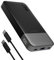 JUOVI Power Bank 10000mAh, 25W Schnelles Laden Kleines tragbares Ladegerät mit PD 3.0 & QC 4.0, USB C Slim Lightweight Phone Charger, Dual Output Kompatibel mit iPhone16 15 Samsung (Schwarz)