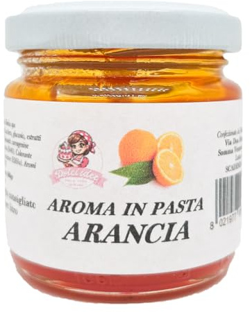 Aroma in Pasta Arancia 100g – Pasta Aromatizzante Concentrato Professionale per Dolci, Impasti, Creme, Gelati e Semifreddi – Alta Resa, Uso Alimentare, Gusto Naturale