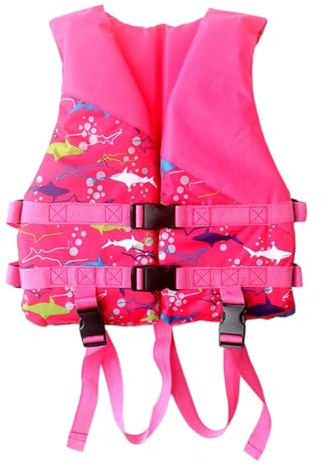 Kids Swim Vest Girls Boys Jacket Swimming Swimwear Beach Training Pool Fishing Boating Water Outdoor Childrens Teens Toddler Adjustable Comfy Bikini Tankini (2-10 Years) Pink