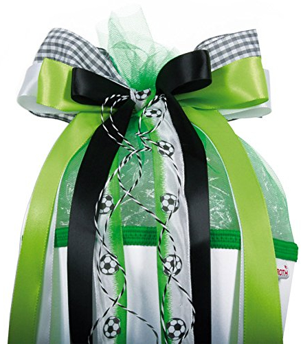 Roth Schultütenschleife Football, Schwarz/Grün/Weiÿ