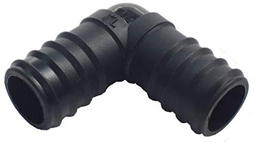 Hortafix Tuyau de bassin ondulé coudé 25 mm cannelé