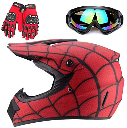 ZJRA Jeunesse Casques De Moto,Casque Cycliste pour Enfants,Garçon Et Fille Scooter De Ski VTT Casque,Dot/ECE Certification,Convient pour Toutes Les Saisons,23,M