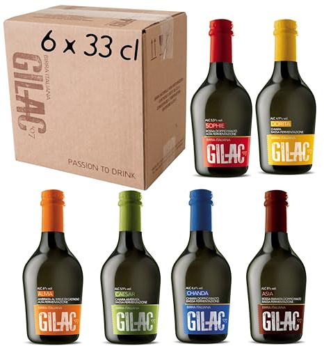 Birre artigianali confezione regalo Beerbox 6 bottiglie da 33cl, Birra artigianale Italiana di alta qualità, Degustazione birra selezione premium - Idea regalo