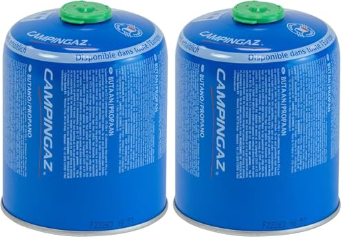 Campingaz CV 470 Plus gas cartridge, valve cartridge with patented Easy Clic Plus Technology, suitable for Campingaz camping stoves, camping grills or lamps, 450 g powerful butane/propane mix (80/20)