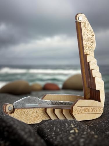 Shamanicshop Maultrommel von D.Glazyrin/Skiff (in Holzkoffer) – Professionelles Mundmusikinstrument (Kieferharfe), schöner Klang, hervorragende Qualität, original russische Maultrommel (Kieferharfe,