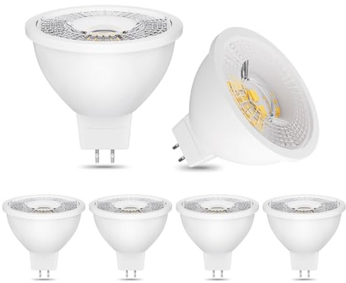 BVCL Lampadine LED MR16 GU5.3, 220-240V 5W 500LM Dimmerabile Lampadina Spot MR16, 6pcs (Color : Natural White 4000K)