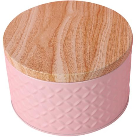 Tofficu 3pezzi Scatola Per Dessert Ferro Rosa Con Coperchio Contenitore Per Dolci Snack e Caramelle Per Feste e Decorazioni Capiente e Durevole