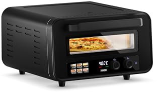 Princess Horno para Pizza Pro Max, 15L, 400°C, 2100W, Control Digital, Piedra y Pala Incluidas, Calor Superior e Inferior, Temporizador, Compacto y Portátil, Interior/Exterior, 112780