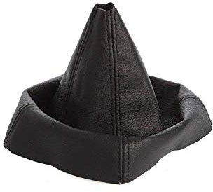 myshopx SA43 Schaltmanschette Schaltsack Sack Schwarz Faden Schwarz Echt Leder