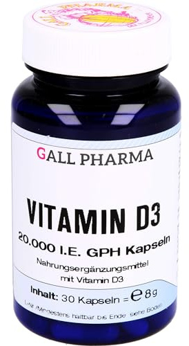 Gall Pharma Vitamin D3 20.000 I.E. GPH Kapseln, 30 Kapseln