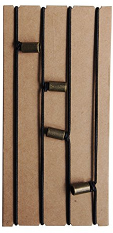 Resedagbok - 12,5 X 9 Cm - Elastiska Band - Gummiband I Passstorlek, För Påfyllningsbara Resedagböcker Eller Pass - Set Med 4