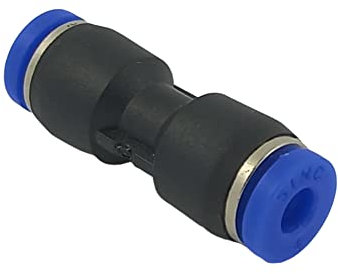 Raccordo ad innesto rapido tubo/tubo dritto diametro 4 mm - Conf.15 pezzi