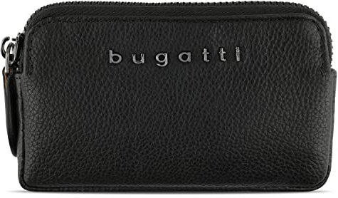 bugatti Bella nyckelplånbok i äkta nötläder, RFID-skydd – i elegant presentförpackning – Svart