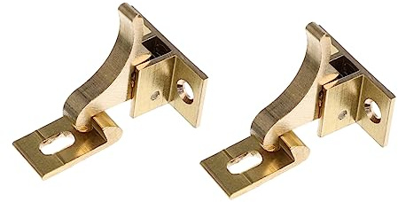 Multifunktionsspärrhake, hänglåshasp, 2 set automatiska fönsterspärrar Vintage tillbehör Dörrkedjelås Heavy Duty Carassosories Möbler Armbågsspärrar Armbågsspärrar for dörr akterspegel Fönsterbeslag K
