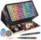 NICETY 180 Acrylstifte für Steine Wasserfest - Pinselspitze Acrylmarker für Steine, Holz, Stoff, Leinwand, Glas, Keramik, 1-6mm Multimarker Acrylfarben Marker Set