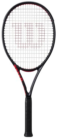 Raqueta de Tenis Wilson Clash 100UL V3, Ultra-Ligera y Amigable con el Brazo, Proporciona Comodidad Equilibrada y Golpes Potentes, Color: Negro, Talla: 3