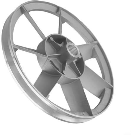 Polea de correa de compresor de aire de una sola ranura triangular para rueda de inercia, accesorio de cabeza de volante de 265 mm de diámetro para instalación de correa tipo A de una sola etapa