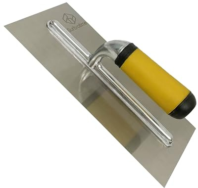 Plastering Trowel 300 * 120mm - Made of Durable Carbon Steel, for Building Bricklaying, with a Soft-Grip Handle. Suitable for DIY Enthusiasts, Construction Workers, and Masons as a Hand Tool