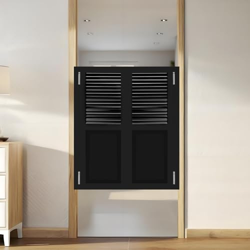 Swinging Cafe Door, Sturdy Solid Wood Saloon Swing Doors with Hinges 42 Wx28 H, Automatic Two-Way Partition Half Door, Space Saving & Scratch Resistant for Doorways Bars Kitchen Garage Bathroom