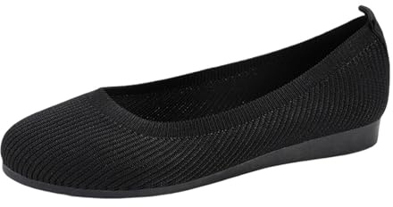 faciles à Enfiler pour Femmes Chaussures Plates tricotées à Texture Respirante et antidérapante Confort Tout Long de lété Tenue décontractée Polyvalente et Moderne