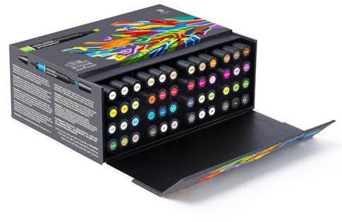 Winsor & Newton, Promarker, Essential Collection, Set of 48 , Alcohol Based Dual Tip Markers