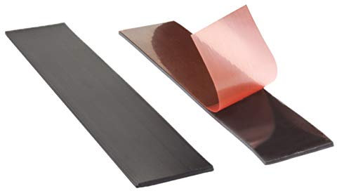 Klebeshop24 Ruban magnétique auto-adhésif | Dimensions au choix | Ruban adhésif magnétique | Flexible, découpable, incassable | magnétisé d'un seul côté / 10 bandes de 12,7 x 100 x 1,5 mm