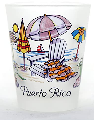 Porto Rico Verre à shot pour chaise de plage