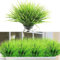 9 Bündel Künstliche Pflanzen für Draußen Kunstpflanze wie echt Wetterfest Künstliche Gräser Outdoor Künstliche Blumen UV-beständig Faux Greenery Sträucher Kunststoffpflanzen Garten Veranda Fenster Box