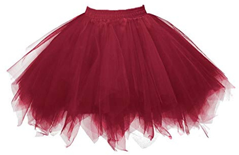 Costume de carnaval pour femme - Jupe tutu des années 50 - Courte - Jupe de ballet - Crinoline - Jupon tutu classique - Danse - Tenue de danse - Vêtements de ballet