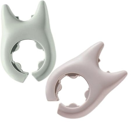 TOPBATHY 2pcs Cooking Helper Silicone Pot Lid Holder Pot Clip Spoon Rest Steam Release Boil Over Protection Heat Resistant Stylish Kitchen Tool