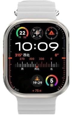 Microwear Ultra Ai 3 Reloj inteligente S10 Ultra con cámara giratoria de 180°, Google Play, GPS, WIFI, pantalla AMOLED HD, llamadas globales (Plata, 2+32GB)