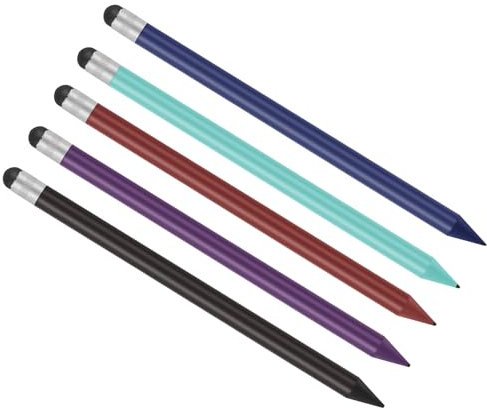 Pen con Lápiz óptico de Alta Sensibilidad, Compatible con la Mayoría de los Dispositivos para Tabletas, Teléfonos Inteligentes con Pantalla Táctil Capacitiva Reemplazable, (Negro)