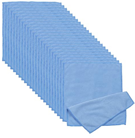 PATIKIL Paño Limpieza para Gafas 7.87 x 7.87, 24 Pcs Paños Microfibra para Limpiar Gafas Suaves Y Absorbentes para Lentes Cámara Gafas Pantallas Teléfonos Dispositivos, Azul