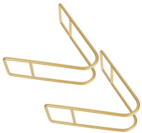 CATIEBYE Espositore per Piatti in Metallo 2 Pezzi, Portapiatti da Cucina senza Montaggio Supporto Robusto e Design Elegante, Organizzatore per Piatti, Ciotole e Utensili, Adatto per Casa,