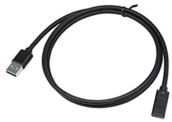 CERRXIAN - Cable Adaptador USB 3.0 A Macho a Tipo C Hembra (1 m)